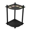 thumbnail image 1 of koolsoo Rack de Queue de Piscine pour les Repères et les Balles 8 Trous Standing Support de Tige de Piscine avec Boisson Noir, 1 of 9