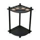 thumbnail image 1 of Soporte para caña de billar independiente de 8 agujeros con soporte para bebidas y soporte para bolas de billar Negro, 1 of 9