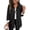 Black, variant on Womens Loose Leopard Print Button Down Shirt Long Sleeve Collared Blouse Casual Tunic Top Relaxed Fit Front Closure Black 2XL