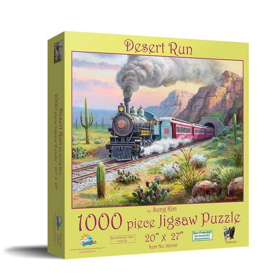 SUNSOUT INC - Desert Run - 1000 pc Jigsaw Puzzle by Artist: Sung Kim - Finished Size 20" x 27" - MPN# 36646