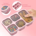 thumbnail image 3 of Bento Box Adult Lunch Box, Reusable Snack Containers with Dishwasher Safe, Set of 4 in Wheat Straw Material, Easy Open & Stackable for School, Work, and Travel, 3 of 7