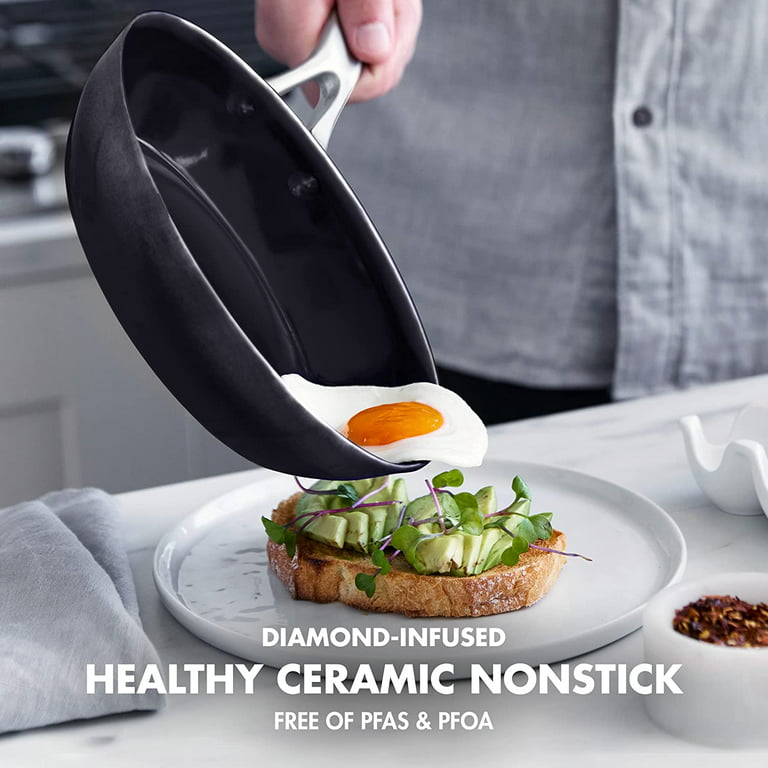Nonstick Ceramic Frying Pan, Non Toxic Nonstick Pan Skillet, Healthy Egg Pan