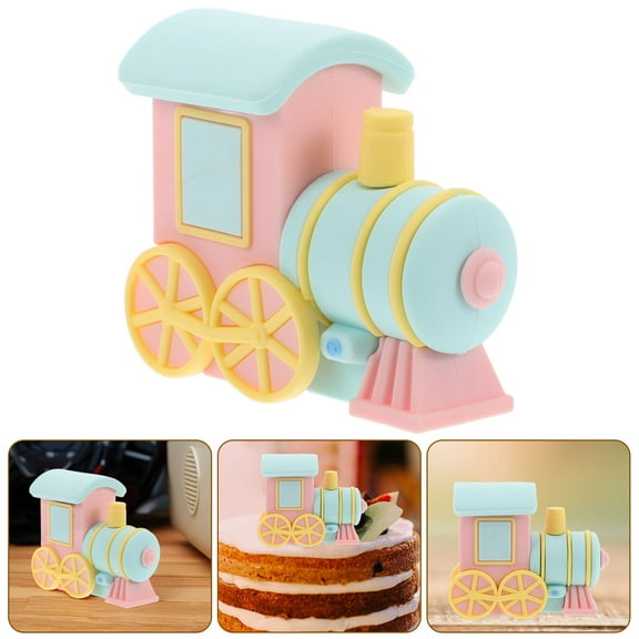 IBASETOY Silicone Truck Cake Topper Vehicle Birthday Decoration for Home Use