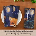 thumbnail image 6 of Napkin Satin Napkin 20*20Inchx4 Kitchen Towel Dinner Plate Towel Decorative Towel Napkin Tea Towel Suitable For Kitchen Table Orange Cute Fox, 6 of 8