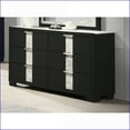 thumbnail image 6 of Dresser 6-Drawer Contemporary Black White Wooden with Metal Knobs | Black|Wood, 6 of 6