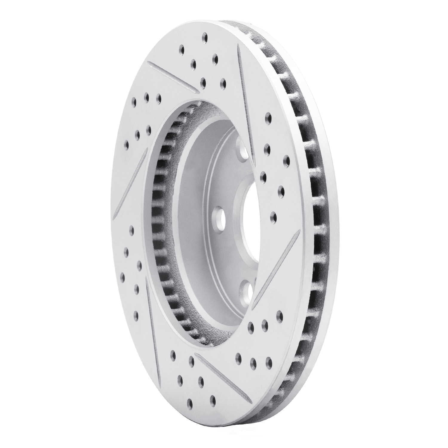 Dynamic Friction Company 830-76087L DFC Geoperformance Rotor - Drilled and Slotted