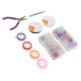 thumbnail image 1 of Jewelry Making Kit, Sorted Box Environmental Friendly Colorful Beads Glass Beads Vibrant Jewelry Making Set With Box  for School, 1 of 8