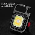 thumbnail image 2 of COB Mini Flashlight Backpacking Keychain Light USB Charging Fishing Traveling Keyring Lamp with Tripod Outdoor Equipment Lighting Supplies, 2 of 8