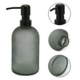thumbnail image 5 of Unique Bargains 1 Pc Simple Cylindrical Soap Pump Dispenser for Bathroom Hotel 400ml Gray Black, 5 of 6