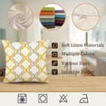 thumbnail image 6 of Farmhouse Pillow Covers 18x18 Set of 4 Throw Pillow Covers Rustic Linen Decorative Pillows Square Cushion Covers for Couch Sofa Bedroom Home Decor, 6 of 6