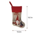 thumbnail image 4 of Cheapark 2-Piece 18 Inch Gnome Santa Stockings - Personalized Soft Red Design for Fireplace, Festive Family Holiday Decor, 4 of 7