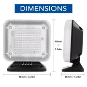 2 Pack Home Security TV Light Simulator with Built-in Light Sensor Timer US Plug for Burglar Intruder Thief Deterrent Crime Prevention Device (Includes Wall Mounting Kit) by Maximalpower