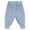 Blue, variant on Gibobby Girl's Elastic High Waist Ripped Baggy Jeans Wide Leg Distressed Denim Pants,Yellow,6-12 Months