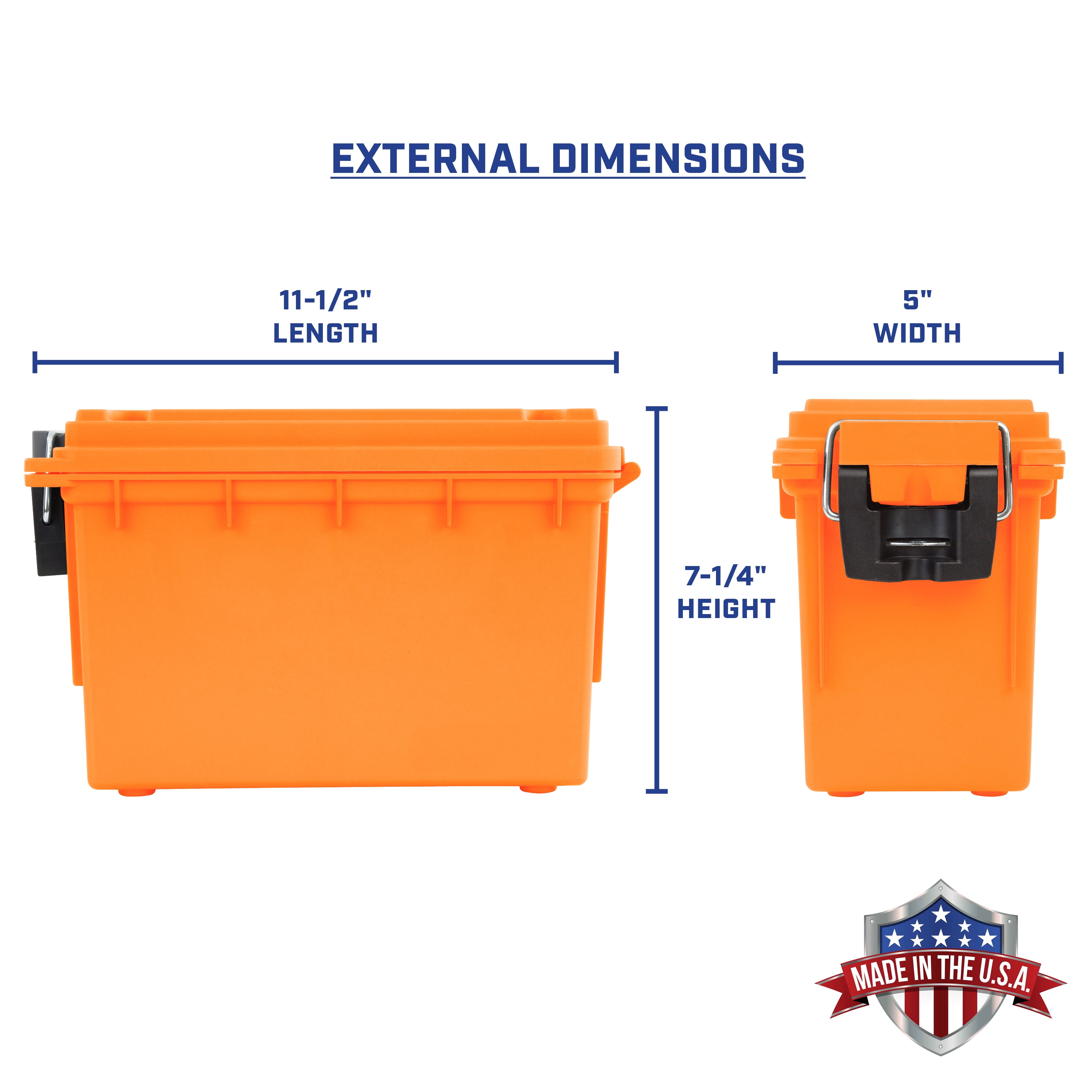 Sheffield Ammo & Utility Storage Box, Orange