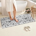 thumbnail image 4 of White Gothic Hand Butterfly Pattern Bathroom Rugs Mat,Non Slip Microfiber Bathroom Rug,Rubber Backing,Soft Bathroom Mats for Bathroom Floor,Tub and Shower,60x24in(150x60cm), 4 of 5