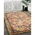 thumbnail image 3 of Ahgly Company Machine Washable Indoor Square Traditional Sienna Brown Area Rugs, 7' Square, 3 of 7