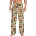 thumbnail image 2 of Kdxio Animal Truck Print Men's Sleep Pajama Pant Lounge Pants with Pockets, 2 of 8