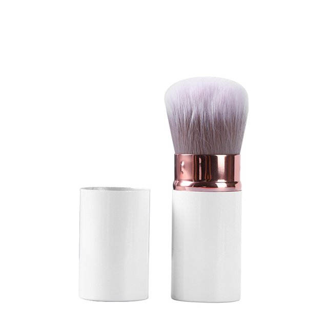 Retractable Face Brush, Brocha Retráctil para Maquillaje, Cerdas Suaves, Aplicación de Base en Polvo y Bronceador, Modelo Estilo uno LingWen 9024719112619