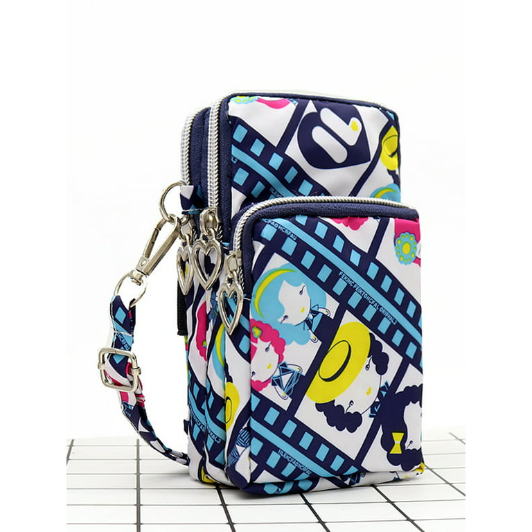 Innerwin Ladies Wallet Designer Crossbody Bags Mini Fashion Cell Phone Purse  Messenger Women PU Leather Buckle Waterproof Shoulder Bag Blue 