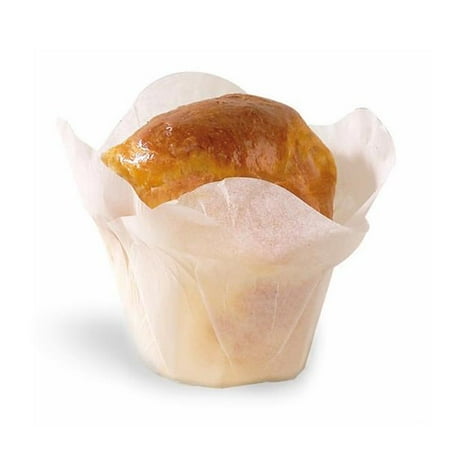 

PacknWood 209CPSL2B Lotus White Silicone Baking Cup - 4 Oz. Pack Of 1000