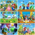 thumbnail image 2 of Fondo de Super Mario Bros para decoración de fiestas de cumpleaños infantiles, fotografía de fondo, pared de evento, pancarta de fotos para baby shower, 2 of 5