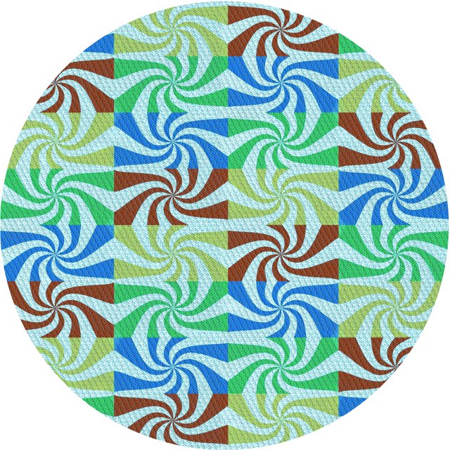 Ahgly Company Tapis d'Intérieur Rond Lavable en Machine Vert Aigue-Marine Transitionnel, 8 Pieds Rond