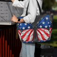 thumbnail image 7 of Daiia Butterfly With USA Flag Beach Travel Bag - Water-Resistant Beach Bag, Lightweight Tote with 7 Pockets for Women and Men - Gym,Pool,Camping,Reusable Grocery Bag, 7 of 7