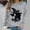 Gray, variant on BRGZLK Halloween Witch Sweatshirts Women 2026 Fall Novelty Crew Neck Horror Season Long Sleeve Lightweight Warm Comfort Soft Pullover Tshirt for Party Gray S