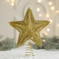 thumbnail image 5 of Christmas Tree Topper Christmas Tree Top Decoration Hollowed-Out Glitter Xmas Tree Topper Ornaments for Holiday Home Office Shopping Mall Decors, 5 of 7
