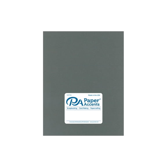 Paper Accents Cardstock 8.5"x 11" Muslin 73lb Dark Gray 25pc