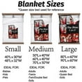 thumbnail image 5 of Custom Blanket Christmas Blanket Gifts for Women/Men/Mom/Dad/Girls/Kids Multiple Colors Sizes Soft Flannel Personalized Customized Blankets with Photos Text Thanksgiving Birthday Presents, 5 of 6