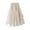 Beige, variant on Women's Basic Versatile Skirt Fashion Women Long Tulle Tutu Skirt 3D Flower Embroidery Solid Color High Waist Mesh Beading Midi Swing Skirt