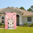 thumbnail image 2 of Floral Bunny Garden Flag For Home Outdoor Garden Yard Decor 12x18 Inch, 2 of 5