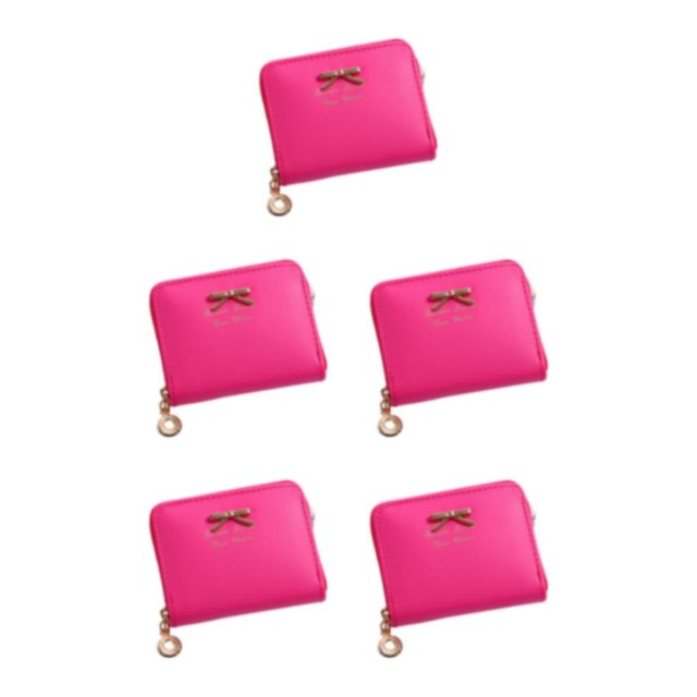 Monedero compacto y versátil Sonducket Cartera Tarjetero Rosa rojo