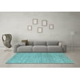 thumbnail image 3 of Ahgly Company Indoor Rectangle Abstract Light Blue Contemporary Area Rugs, 8' x 10', 3 of 4