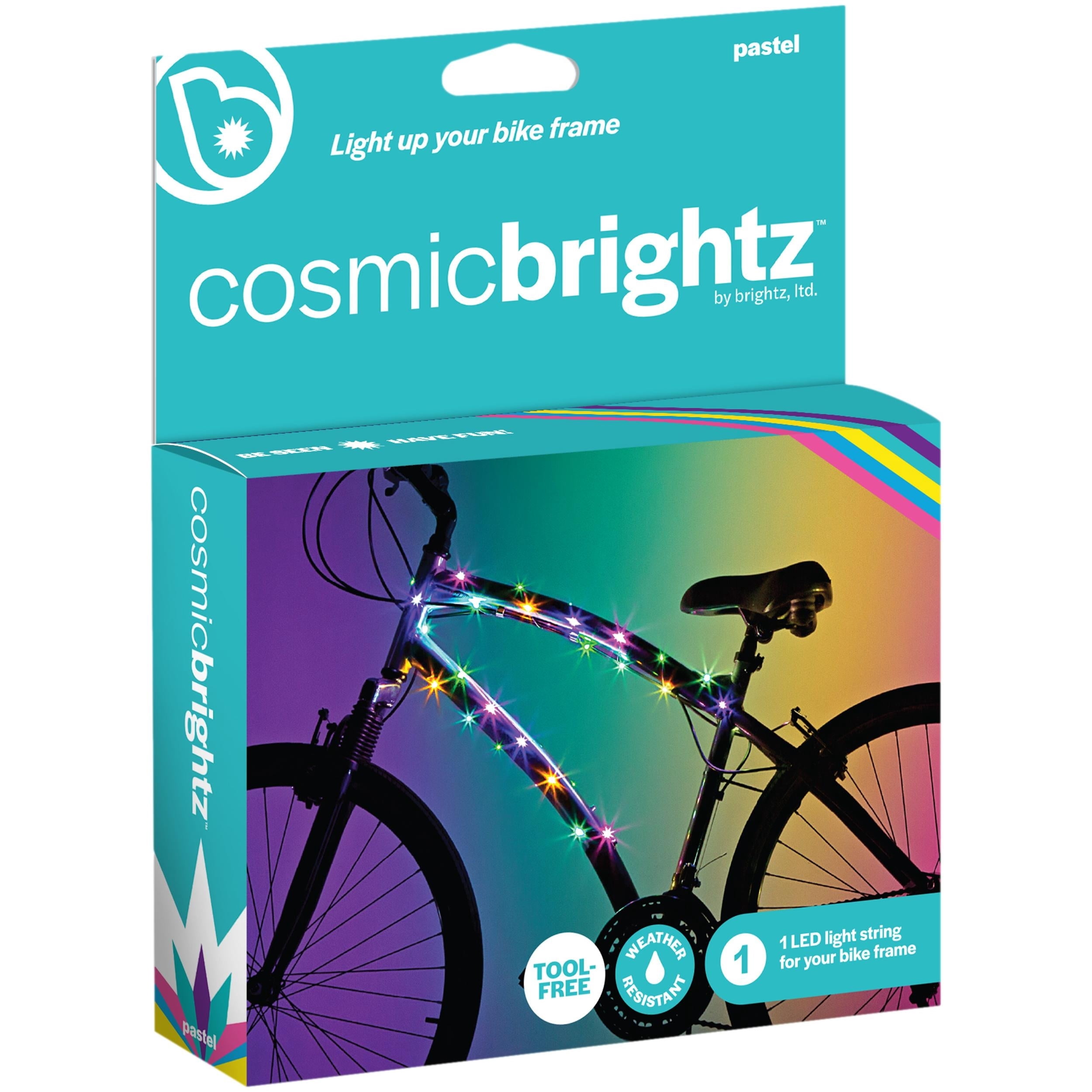 Brightz, Cosmic LED Bicycle Frame Light, 2 in, Multi-Color