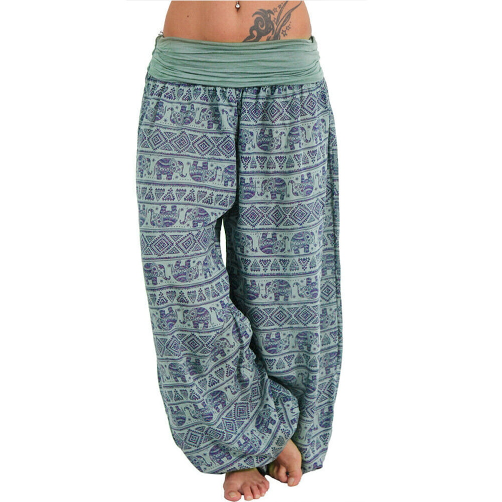 HoWD Women Elephant Print Yoga Pants Loose Baggy Bloomer Trousers - Walmart.com