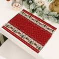 thumbnail image 4 of Eoozwa Merry Christmas Paper Place Mats 19.68x12.99in Disposable Placemat Cane Candy Decorative Paper Table Mats for Dinner Table Setting Holiday Party Supplies, 4 of 6
