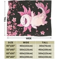 thumbnail image 3 of Cute Axolotl Blanket Pink Cherry Blossoms Blanket for Women men Super Soft Warm Fleece Flowers Flannel for All Season Cozy Fuzzy Plush Bedding ​Funny Blankets Gifts for Users Adults 80"x60", 3 of 7