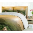 thumbnail image 5 of Ambesonne Landscape Duvet Cover Sets, Landscape, 2-Queen, Green Earth Yellow, 5 of 7