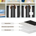 thumbnail image 5 of Ryvnso White and Black Stripe Pattern Storage Bins Large Basket Foldable Cube Toys Organizer with Handles 1 PC, 5 of 7