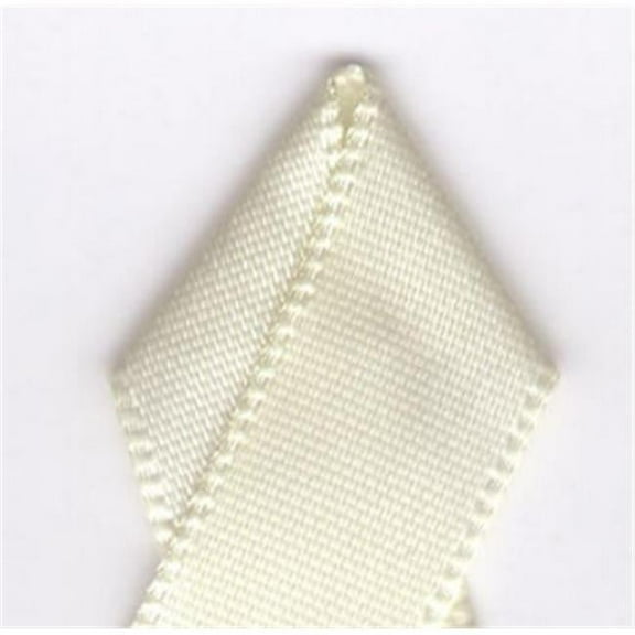 Papilion R074300160820100Y .63 in. Single-Face Satin Ribbon 100 Yards - Candlelight