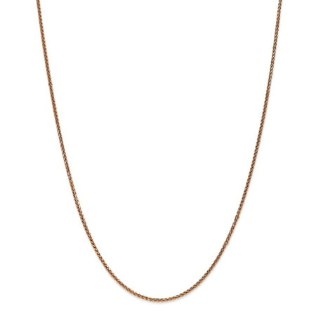 Primal Gold 14 Karat Rose Gold 1.7mm Diamond-cut Spiga Chain Necklace