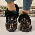 thumbnail image 2 of Slippers for Women,Sequined Fashion Casual Lined Slippers Carnival,Womens Slippers,Multicolour,8.5, 2 of 9