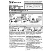 New Emerson EWV404 4-Head VCR