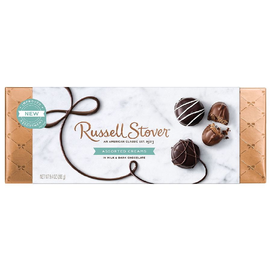 Russell Stover Assorted Creams in Milk & Dark Chocolate9.4oz Pack of 2