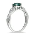 thumbnail image 6 of Everly Women's Created Emerald 10K White Gold Engagement Ring, 6 of 6