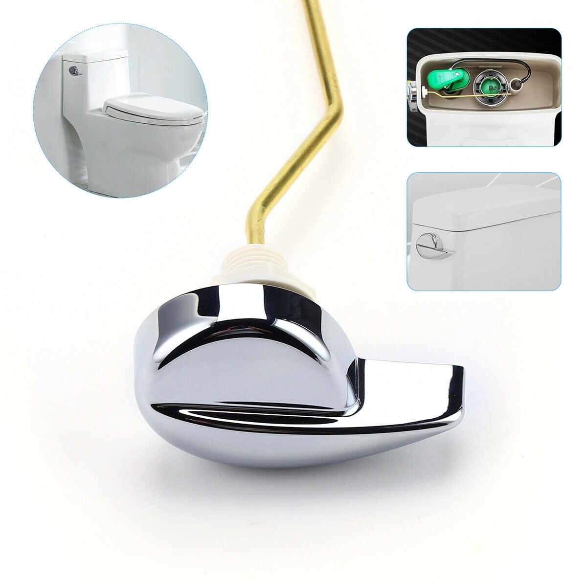 Deluxe Easy Use Side Mount Toilet Flush Lever Handle Angle For TOTO