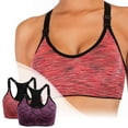 thumbnail image 2 of Sports Bra for Women, Longline Padded Strappy Sports Bras Medium Support Yoga Gym Running Workout Crop Tank Tops, 2 of 9