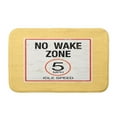 thumbnail image 3 of Simply Daisy 24" x 17" Plush Microfiber Blue No Wake Bath Mat, 3 of 4